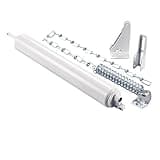 Ideal Security BK8730 Heavy Pneumatic Storm Door Closer and Screen Door Closer with Wind Chain, White
