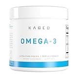 Kaged Omega 3 Fish Oil Supplement, 3000mg Omega 3 Fatty Acid with EPA & DHA, Ultra-Pure, No Fish Burps, 60 Pills