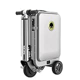 faginx 20L Electric Suitcase, Aluminum Alloy Frame Portable Rideable Suitcase, 73.26WH Removable Battery Speed 13km/h, Load 110kg, Motorized Luggage for Adults Travel Storage Case,Silver