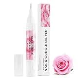 Lagunamoon Cuticle Oil Pen for Nail Nail Oil for Nail Care & Nail Growth - Nourish, Soothe & Moisturize Damaged Nails - Rose, 5 ml