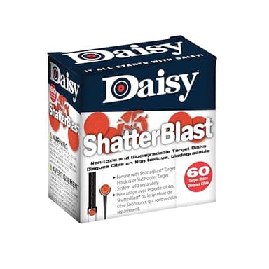 Shatterblast Refill Disks 60 Pack Breakable Target Discs - Bright Impact Training Practice Outdoor Range Shot Detection Shooting Accessories