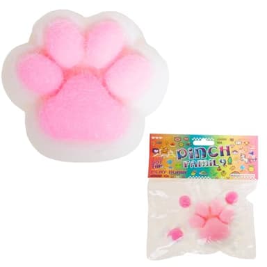 1pcs 3.15in Big Squishy,Cat Paw Squishy Toys,Cute Kawaii fufu Squishies,Sticky Squeeze Fur Ball,Jelly Kitty Funny Fidget 36 Months +Toys Novelty Things Suitable for Adults Kids
