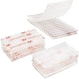 Dual Lock Tape 1in x 2in 10pcs, Dual Lock Heavy Duty Mounting Tape，Interlocking Tape Reclosable Fastener Self Sticky SJ3560 Dual Lock Strip for EZ Pass Mounting Tape Clear/Transparent