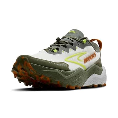 Brooks Men’s Caldera 8 Ultra Trail Running Shoe - Dusty Olive/Lime/Oyster - 14 Medium