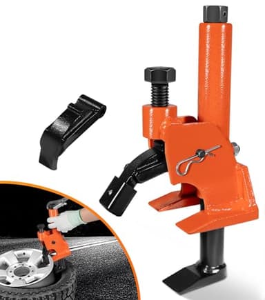 Yoursme Manual Tire Bead Breaker with Rubber Pad Protector – Protects Aluminum Alloy Hubs, Fits 38"-42" Tires for ATVs, UTVs, Tractors, Trucks, Cars & More | Heavy-Duty Tire Repair Tool
