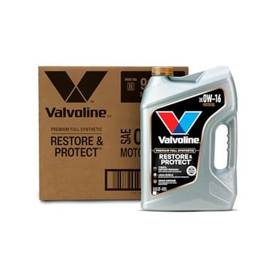 Valvoline Restore & Protect Full Synthetic 0W-16 Motor Oil 5 Quart, Pack of 3