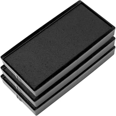 E/40 Replacement Pad Compatible for 2000 Plus Printer 40 - Water Based - Pack of 3 - Black