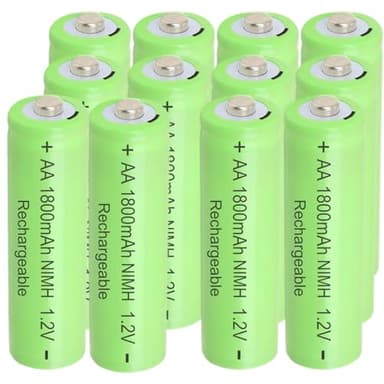 Betmaxful 12 Count Ni-MH 1.2V AA 1800mAh Rechargeable Batteries Double A Batteries Precharged for Wireless Mouses, Alarm Clock,Outdoor Solar Garden Landscaping Lights