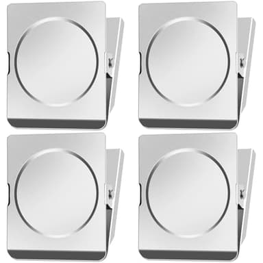 FINDMAG 4 Pack Clip Magnets 2.2 Inch Extra Large Magnetic Clips Heavy Duty, Office Magnetic Clips, Clip Magnets for Home, Office, Whiteboard, Kitchen etc.