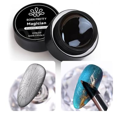 Born Pretty Magician Stamping Top Gel, Nail Stamping Gel Polish, Nail Art Stamping Gel, Nail Stamp for Nail Art Design