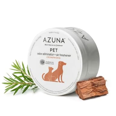 Azuna Pet Odor Eliminator for Strong Odor Gel | Plant Powered Australian Tea Tree Oil | Dog and Cat Room Deodorizer | Child and Pet Safe Air Fresheners for home | Cedarwood Scent | 8oz Pod