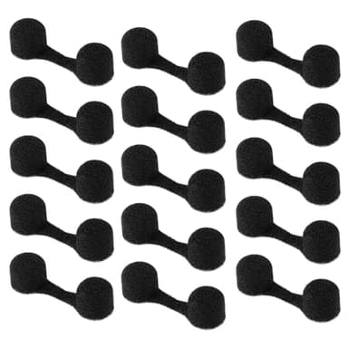50Pcs Nose Plug Filter, Disposable Nose Filters for Dust, Bulk Softness Sponge Nostril Filters, Nose Plug for Allergies, for Women Men Sunless Spray Tanning Outdoor Dust Construction Areas (Black)