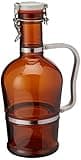 2 Liter Growler with Metal Handle- Amber