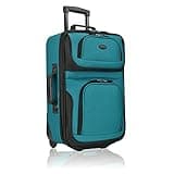 U.S. Traveler Rio Lightweight Carry-On Suitcase 20" Softside, Teal, Single