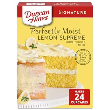 Duncan Hines Lemon Supreme Flavored Cake Mix, Easter Baking, 15.25 oz.