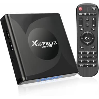 GREVA 8K Android TV Box 13.0 4GB RAM 64GB ROM Smart TV Box RK3528 Chipset Support 2.4G/5.0G WiFi 6 HDR10 BT5.0 USB3.0 Ethernet LAN 3D 1080P 2K 4K+ Utral HD Streaming Media Player