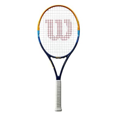 Wilson Profile Adult Recreational Tennis Racket - Grip Size 2 - 4 1/4", Blue/Orange
