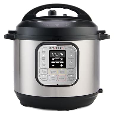 Instant Pot Duo 7-in-1 Mini Electric Pressure Cooker, Slow Rice Cooker, Steamer, Sauté, Yogurt Maker, Warmer & Sterilizer, Includes Free App with over 1900 Recipes, Stainless Steel, 3 Quart