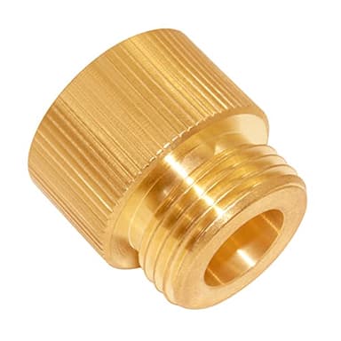 Uenede Garden Hose Bib Adapter, 1-1/16" Fine Thread Female to Standard 3/4" GHT Male Thread, 1" Measure Inside Diameter, Compatible with Outdoor Faucet to Garden Hose