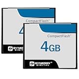 Synergy Digital 4GB Compact Flash Memory Cards, Compatible with Nikon D70 Digital Camera - 30MB/s - Pack of 2