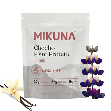 Mikuna Vegan Protein Powder (Vanilla, 15 Servings) - Plant Based Chocho Superfood Protein - Dairy Free Protein Powder Packed with Vitamins, Minerals & Fiber - Gluten, Keto & Lectin-Free
