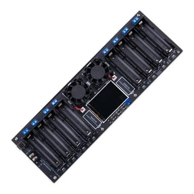 KOOBOOK 1Pcs Type-C 18650 Lithium Battery Capacity Tester 8 Channel MAh MWh Digital Battery Power Detector Module Internal Resistance Tester Support Automatic Charge Discharge