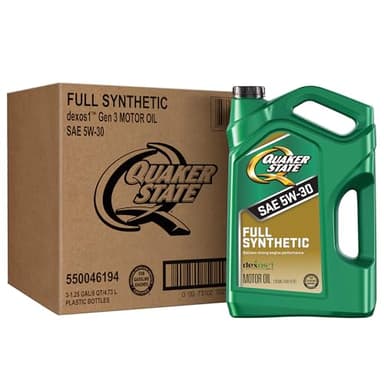 Quaker State Full Synthetic 5W-30 Motor Oil, 5 Quart (3 Pack)