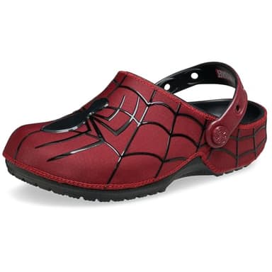 Crocs Unisex-Adult Marvel Superhero Clogs, Spiderman, Black Panther and Captain America Shoes, Neo Spider-Man, 9 Women/7 Men