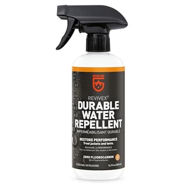 GEAR AID Revivex Durable Water Repellent (DWR) Spray for Waterproofing, Restoring Performance on Nylon Jackets, Gore-TEX, Paddle and Camping Gear, Non-aerosol 16.9 oz