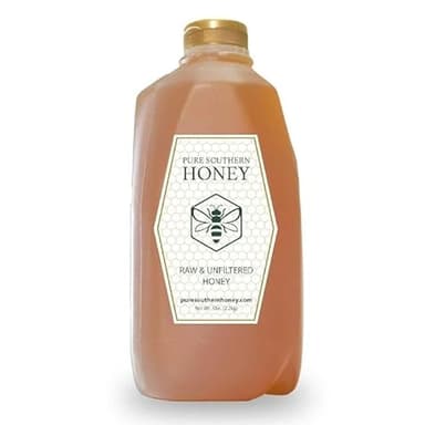 5 lbs. 100% Raw & Unfiltered Gallberry Honey - American Made by Pure Southern Honey