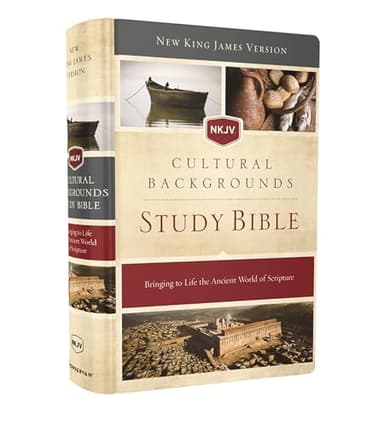 NKJV, Cultural Backgrounds Study Bible, Hardcover, Red Letter: Bringing to Life the Ancient World of Scripture