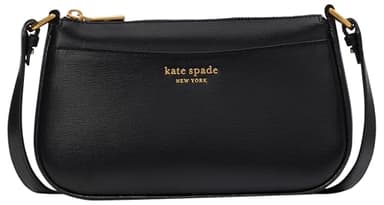 kate spade new york Bleecker Saffiano Leather Small Crossbody Bag, Black