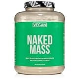 Naked Vegan Mass - Natural Vegan Weight Gainer Protein Powder - 8Lb Bulk, GMO Free, Gluten Free, Soy Free & Dairy Free. No Artificial Ingredients - 1,230 Calories - 11 Servings