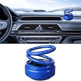Portable Kinetics Molecular Heater, Solar Rotating Car Aromatherapy Ornament, Double Ring Suspension Car Heater, Car Air Freshener, Mini Kinetics Heater for Car Kinetics Molecular (Blue)