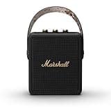 Marshall Stockwell II Portable Bluetooth Speaker, Black and Brass