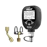 Elitech Full-Range Micron Gauge, Wireless Digital Vacuum Gauge with Adaptor Pressure Tester Meter HVAC, Alarms via APP, Offline Recording, 1/4" SAE, VGW-760Pro