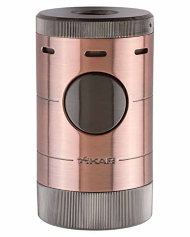 Volta Quad Flame Tabletop Cigar Lighter in an Attractive Gift Box Warranty Bronze