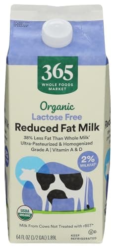365 by Whole Foods Market Organic Lactose Free Reduced Fat Milk, 64 FZ