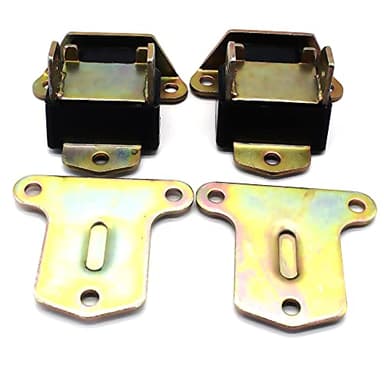 Polyurethane Motor Engine Mounts Bracket for Small & Big Block Chevy SBC BBC 350 - Black/Pair