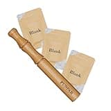 FUNPAR Essential Oil Inhaler, Wooden Personal Diffuser for Essential Oils with 3 Packs Blank Cotton Wicks for Lifestyle Support