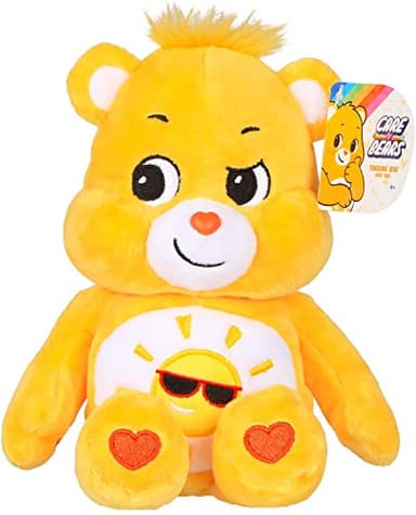 Care Bears 9" Fun Size Plush - Funshine Bear - Yellow Plushie for Ages 4+ – Stuffed Animal, Super Soft and Cuddly – Good for Girls and Boys, Employees, Collectors, Great Valentines Day Gift For Kids