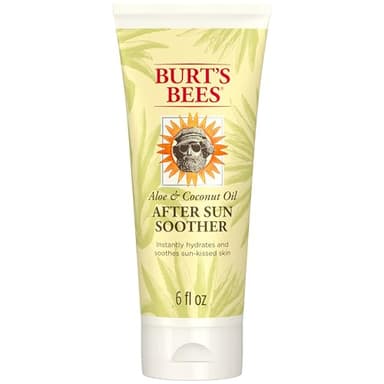 Burt's Bees Mothers Day Gifts, After Sun Lotion with Hydrating Aloe Vera & Coconut Oil - Summer Essentials, Sunburn Relief, Natural After Sun Soother, 6 oz