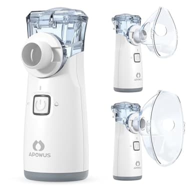 Portable Nebulizer Machine with 3 Modes, Complete Mask & Mouthpiece Accessories for Pets Home and Travel