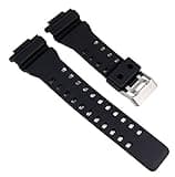 Casio GA-100 Black resin watch strap, Black, strap, Adjustable Heavy Duty