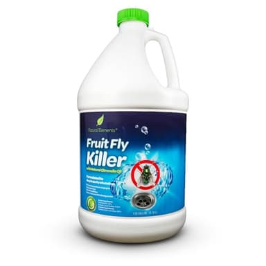 Natural Elements Fruit Fly Killer | Drain Flies, Gnats, Flying Ants | Home & Commercial Use | Non-Toxic Gel Formula | 1 Gallon | 128 Fl Oz