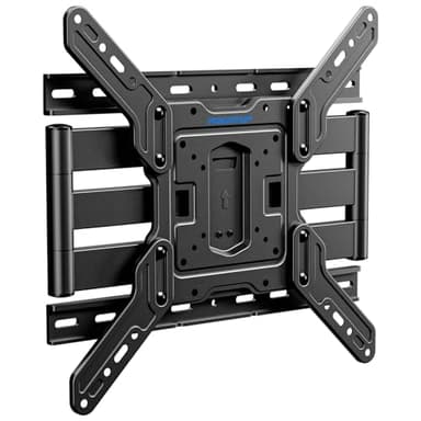 MOUNTUP Ultra Slim Full Motion TV Wall Mount, 1.3" Thin Low Profile TV Bracket for 26-60" LED OLED QLED TVs,Smooth Swivel Tilt Extension,Max Vesa 400x400mm,Up to 88lbs,Fits Single 12" 16" Studs,MU0062
