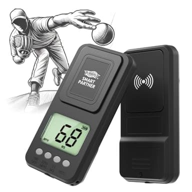 Portable Baseball Radar - Accurate Speed Gun with Lager LCD Display,Coaching Radar Gun for Swing&Pitching Training, Handheld Speed Sensors Baseball Speed Training Equipment for All Baseball Player