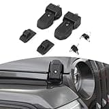 RT-TCZ for Jeep JL OEM Hood Latches Catch Locking with Key for Jeep Wrangler JL JLU Gladiator JT 2018-2024 Original Factory Black 2pcs