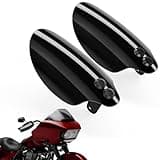 MZS Motorcycle Handguards, Touring Hand Guards Handlebar Wind Protector Deflectors Black Compatible with Road Glide 21-24 / Road King 08-22 / Electra Glide 21-22 / Low Rider ST 22-24