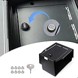 sukemichi Center Console Gun Storage Gun Safe Console Vault Lock Box for 2021 2022 2023 2024 2025 Ford F150 Accessories，Armrest Storage Box with 3 Digit Password Lock